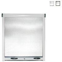 Zanzariera a Rullo in Kit Riducibile Universale per Finestra Verticale Easy-Up Bianca 60X150