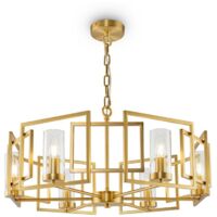 Lampadario a sospensione moderno dorato 6 luci da salotto Bowi Maytoni
