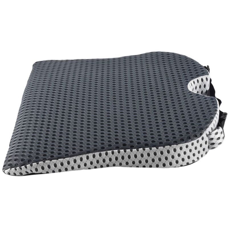 MargGona Cuscino A Cuneo In Memory Foam Per Auto, Ufficio E Sedia A Rotelle, Antiscivolo, 48,3x7,4 Cm, Per Sollievo Sciatica - 4