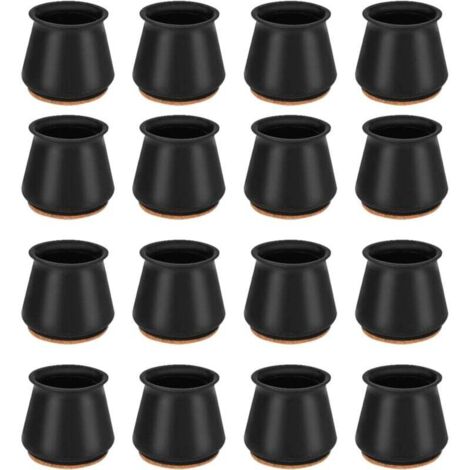 Protezioni per gambe di sedie Ulisem, 16 pezzi di tappi in silicone per gambe di sedie, protezioni per gambe di sedie, tappi rotondi per gambe di sedie per gambe rotonde da 25-30 mm (1/4)
