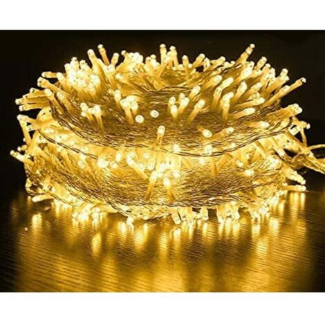 MSC Luci Fairy Led Rosse 10m Su Filo Di Rame, 100 Led A Batteria (AA) Per Decorazioni Natale, Feste, Matrimoni - 3