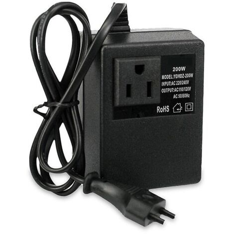 Convertitore di tensione Ulisem Step Down Transformer da 220 V a 110 V CA Step Down Travel Voltage Transformer