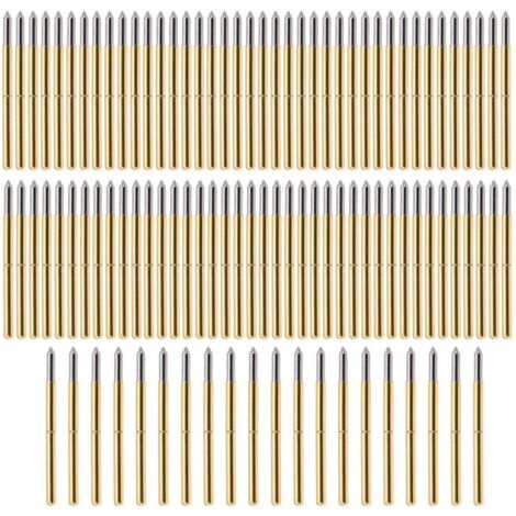 5 pezzi Aghi per test a molla P75-Q1 Sonda di prova Pogo Pin 16,54mm x