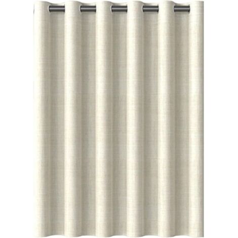 Tenda per soggiorno e camera da letto Ulisem, materiale spesso, impermeabile, senza forature, facile da installare, asta per doccia, beige