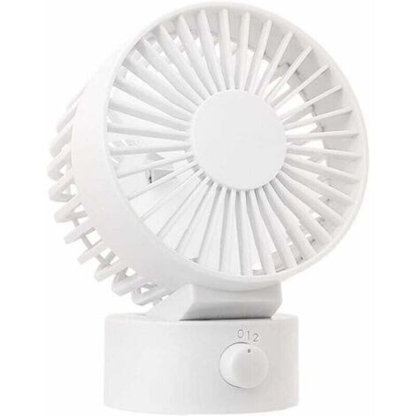Ventilatore da tavolo silenzioso UlisemMini, ventilatore portatile USB personale per scrivania, casa, ufficio e camera da letto - Bianco