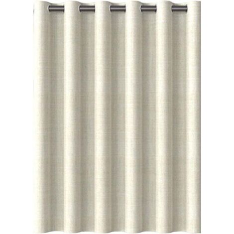 Tenda per soggiorno e camera da letto Ulisem, materiale spesso, impermeabile, senza forature, facile da installare, asta per doccia, beige