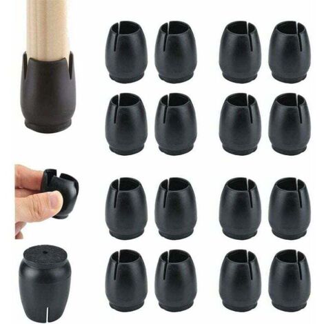Ulisem 32 pezzi Protezioni per gambe di sedie, tappi per gambe di sedie in silicone, tappi per punte di sedie con feltrini, protezioni per gambe di sedie in silicone per proteggere il pavimento da gra (1/4)