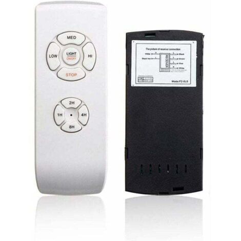 UlisemVentilatore da soffitto universale con telecomando Kit di distribuzione wireless 110V/220V per casa/ufficio/hotel/bianco Lub