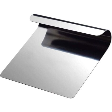 UlisemGadgets de cuisine polyvalents Grattoir à pâte Grattoir à pâte en acier inoxydable Spatule de cuisine Grattoir à pâte (1/4)