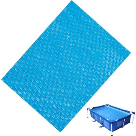 Coperture solari per piscine Ulisem, copertura solare per piscina rettangolare/quadrata, protezione per vasca idromassaggio, antipioggia, antipolvere, protezione UV, giardino esterno - 220x150cm (1/4)