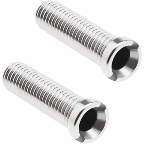 Ulisem2pcs 304 Viti per filtro lavello da cucina in acciaio inox Viti per filtro di scarico Connettore a vite filettata M12×45mm Bullone per lavello Viti per tappo filtro lavabo