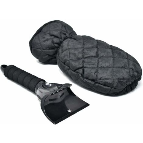 Raschietto per ghiaccio UlisemCar con guanto Guanto caldo impermeabile per protezione dal congelamento Raschietto per parabrezza e finestrini antigraffio con guanto per la rimozione della neve con man (1/4)