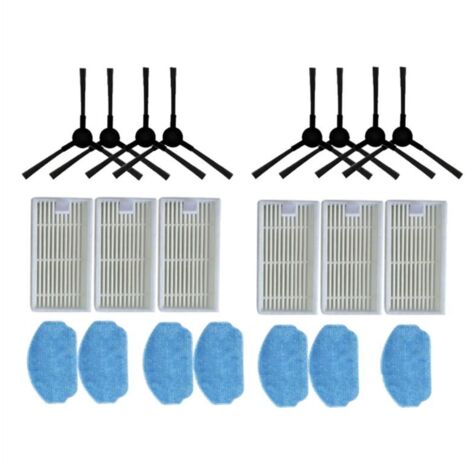 Kit di accessori da 21 pezzi per robot aspirapolvere: spazzola laterale di ricambio, filtro HEPA, panno per la pulizia (1/4)