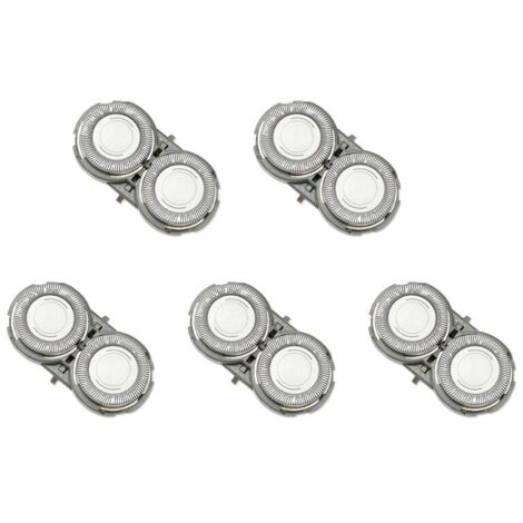 5 testine di rasatura universali in acciaio inossidabile con supporto in ABS compatibili con PQ182 PQ183 PQ206 (1/4)