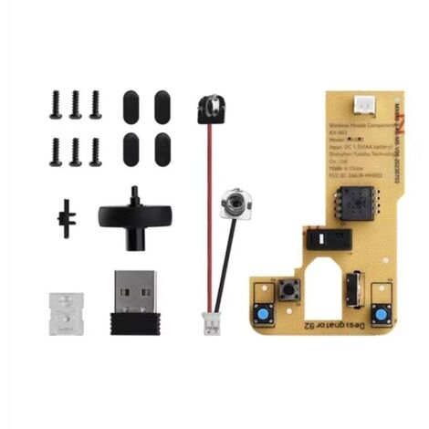 Kit fai da te per mouse wireless stampato in 3D modello 002 Componenti per computer Parti Hardware per stampante (1/4)