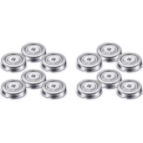 Confezione da 12 testine di ricambio compatibili con i rasoi elettrici serie 1000 2000 3000 modello SH30 (1/4)