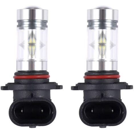 Set di 2 lampadine LED per fendinebbia 6000K Bianco H10 9045 9145 9140 100W 1200lm Proiettore Luci diurne DRL