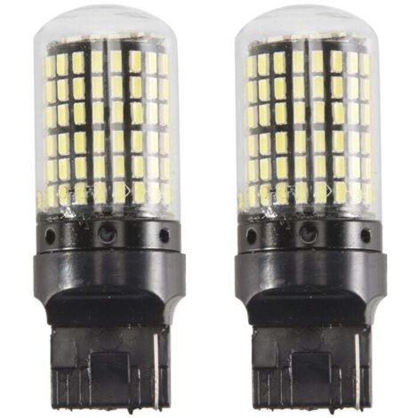Confezione da 2 lampadine LED 7440 Canbus Error Free T20 W21W 144 SMD bianche luci di retromarcia/indicatori di direzione (1/4)