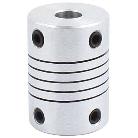 Giunto per albero da 6 mm a 8 mm, lunghezza 25 mm, accoppiatore per motore passo-passo da 18 mm di diametro, connettore in lega di alluminio per stampante 3D, encoder fai da te, macchina CNC