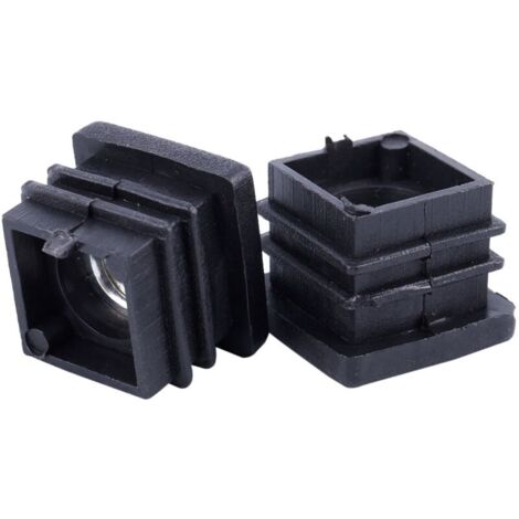 20 tappi, nero, per tubi quadri dimensioni esterne 20x20 mm