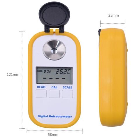 Rifrattometro digitale portatile 4 in 1 per miele/acqua/barbabietola/strumento di misurazione Tester di rifrazione DR301