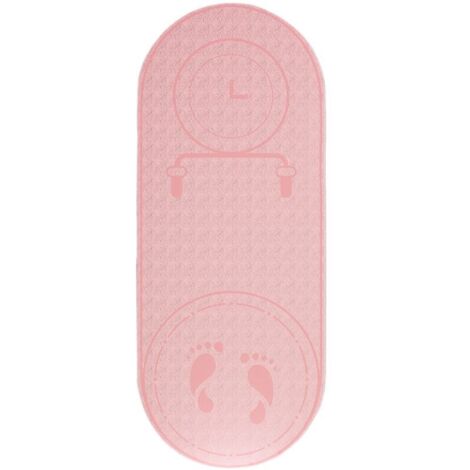 Tappetino antiscivolo imbottito per saltare la corda, ideale per esercizi, yoga e isolamento acustico. Assorbimento degli urti. (1/4)