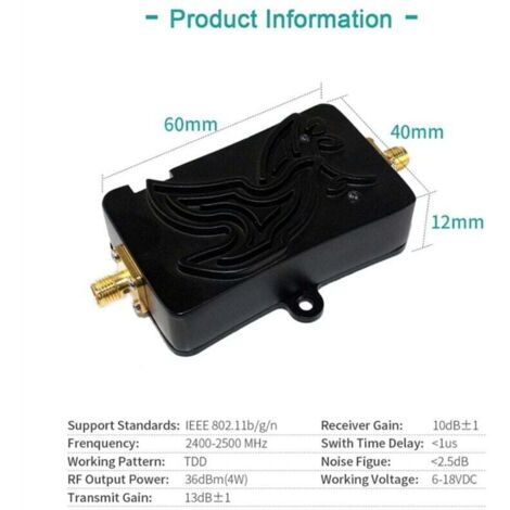 Amplificatore Di Segnale A Banda Larga 5 M-6 GHz – Modulo RF 20dB Con SPF5189Z