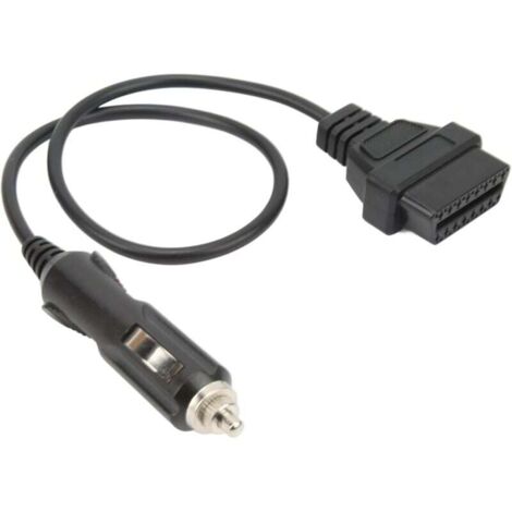 Cavo adattatore connettore maschio OBD, cavo OBD2 maschio per accendisigari, cavo di alimentazione di emergenza, cavo adattatore diagnostico per il salvataggio della memoria per tutti (1/4)