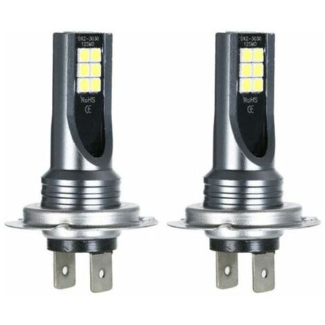Kit lampadine per fari fendinebbia a LED H7 per auto da 110 W, luce bianca standard da 6500 K, decodificatore per fendinebbia HID