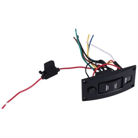 Pannello Di Controllo Auto 12V/24V Con 3 Prese Accendisigari E 2 Porte USB – Voltmetro E Interruttore – Per Camper, Barca, Roulotte
