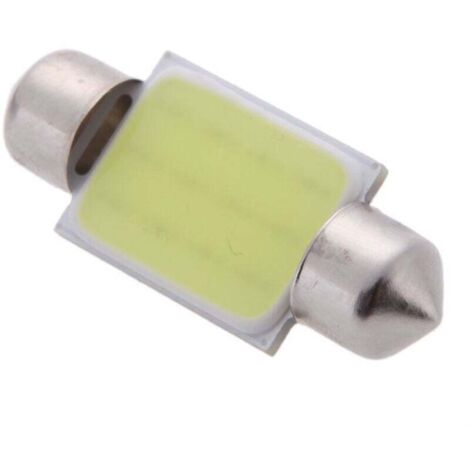Lampadina LED COB da 3 W per interni auto, bianca, 12 V CC, 36 mm (1/4)