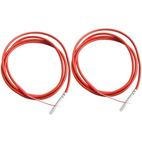 Sensore di temperatura PT1000 a 2 fili, sonda da 1,5 m, rivestimento in gel di silicone, 45 mm x 5 mm, resistenze RTD da 50 a 180 °C.