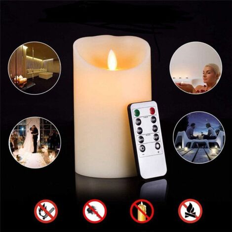 Homemory Candele senza fiamma, set di 2 Homemory Candele senza fiamma, set di 2