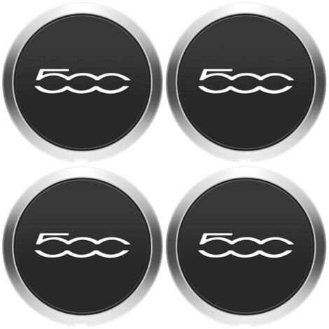 Coprimozzo centrale da 133 mm, coprimozzo, coprimozzo, argento, 4 pezzi, compatibili con 500