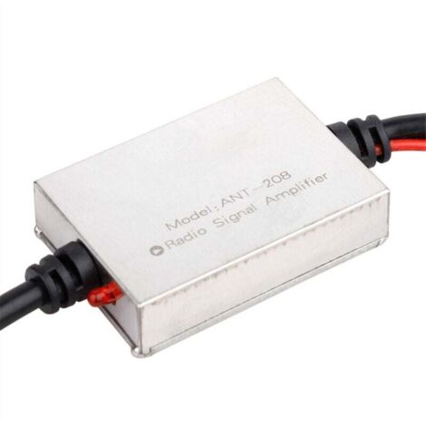 Amplificatore di segnale FM Antenna per auto Radio anti-interferenza in metallo Amplificatore universale per auto Ricambi per auto