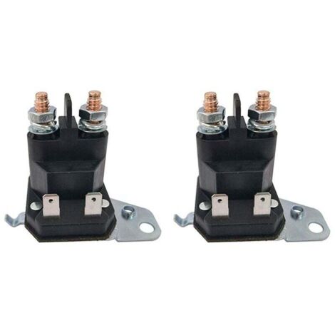 Set di 2 connettori elettromagnetici per trattorino tagliaerba 12V 100A 4 terminali 762-1261-211-50 762-1261-211-51 (1/4)