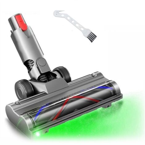Testina spazzola a trasmissione diretta per aspirapolvere V10 Slim V12 con rilevamento della polvere a LED per la pulizia di tappeti e pavimenti (1/4)