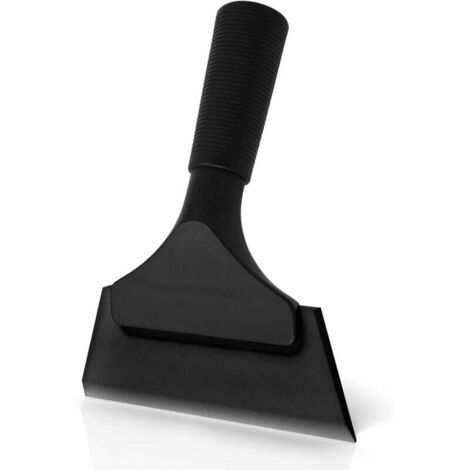 1 tergivetro multifunzionale in silicone per bagno, porta specchio doccia, finestra, vetro, porta doccia, parabrezza auto, raschietto per finestre, nero (1/4)