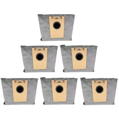 Set di 6 sacchetti per la polvere per aspirapolvere robot ibrido, parti di ricambio, rifiuti domestici (1/4)