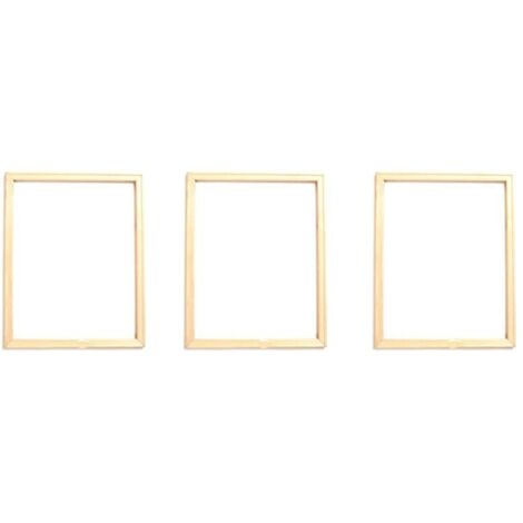 Cornice portafoto in legno, 3 x 40 x 50 cm, ideale per la decorazione di interni, la pittura e la pittura digitale (1/4)