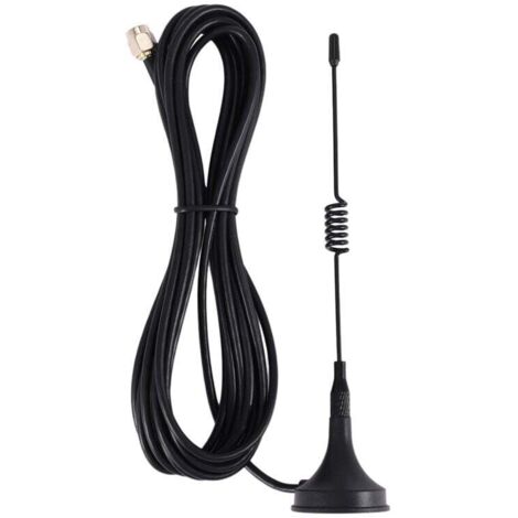 Antenna GSM 433 MHz 5 dBi con connettore SMa maschio e base magnetica per radioamatori (1/4)