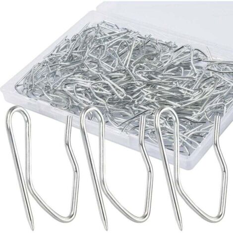 Ganci per tende, spilli per tende da 58 pezzi, spilli in acciaio inox per tende, tende da doccia, tende per porte
