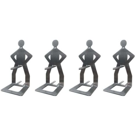 Set di 4 griglie per salsicce, girarrosto portatile per barbecue, acciaio inossidabile, 20,5x7,5 cm