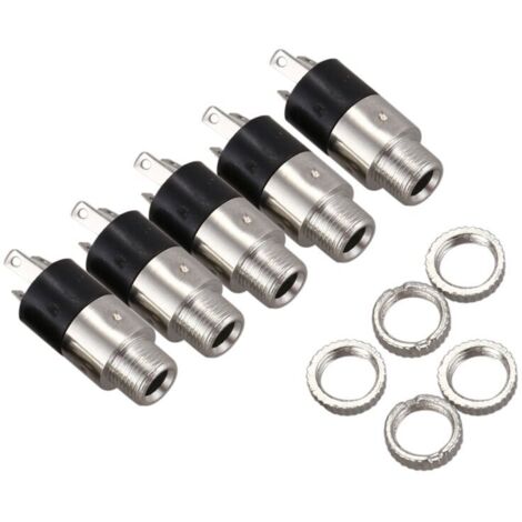 5 pezzi connettore audio jack stereo da 3,5 mm (1/4)