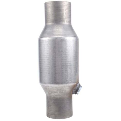 Convertitore catalitico universale ad alto flusso filettato da 2,5 pollici in acciaio inossidabile 425250, serie 1 pezzo