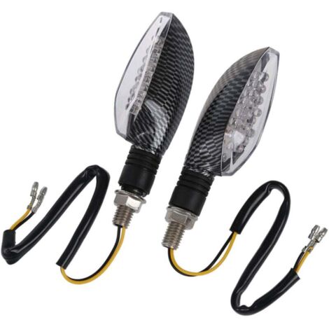 2 Intermitentes LED Universales Para Moto – Luces Direccionales Para BMW, Honda, Etc. (estilo Imagen)