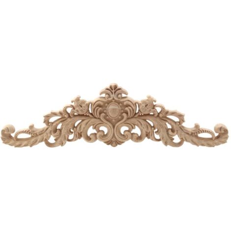 Applique da parete in legno naturale intagliato per eleganti decorazioni di mobili