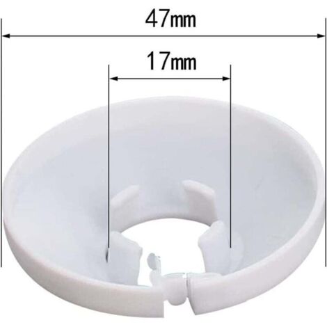 Clips a scatto per tubi rigidi o guaine 20mm - 100pz
