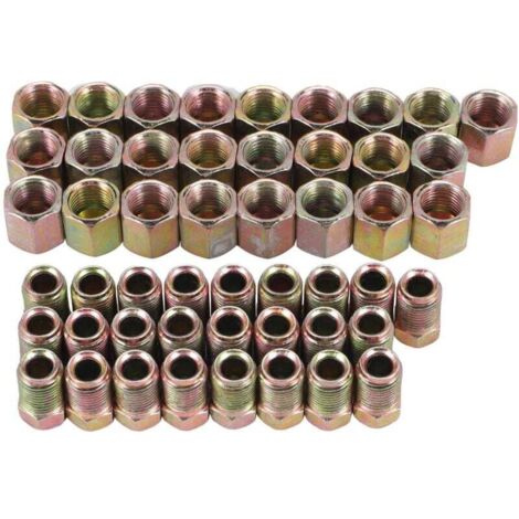 KSP - Set Da 16 Dadi Per Ruota Con Estremità Aperta M12 X 1,5 Per ATV Polaris: Esagonali 19 Mm, Altezza 21 Mm, Sede Conica 60°, Nero, Acciaio Legato Forgiato - 2