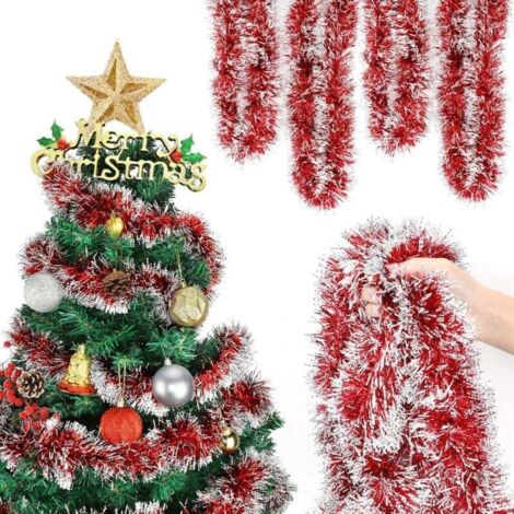 3/20 pezzi di decorazioni per l'albero di Natale con palla rossa